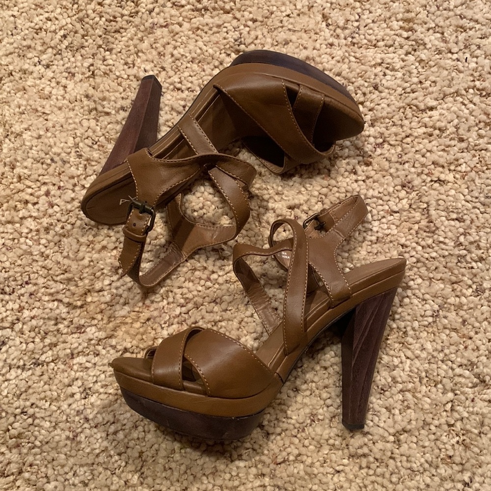 ALDO Brown Platform Strappy Sandal